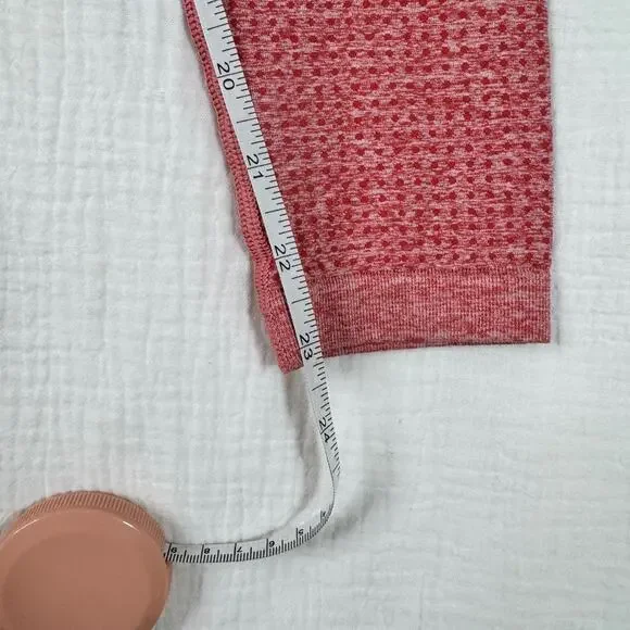 GYMSHARK Vital Seamless Leggings Rose Slate Marl Red Women’s XS NWT Athleisure - Picture 12 of 15